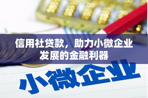 黄冈信用社贷款，助力小微企业发展的金融利器