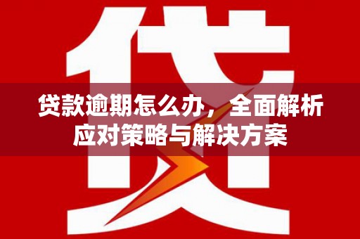 黄冈贷款逾期怎么办，全面解析应对策略与解决方案