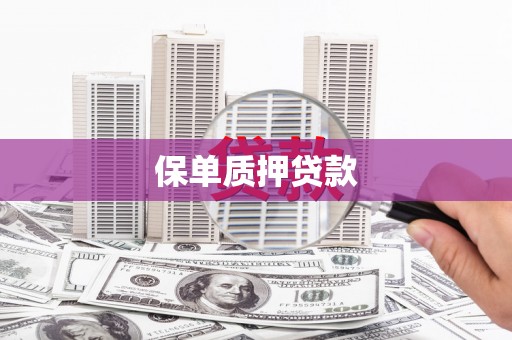 黄冈保单质押贷款