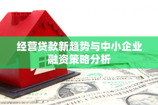 黄冈经营贷款新趋势与中小企业融资策略分析